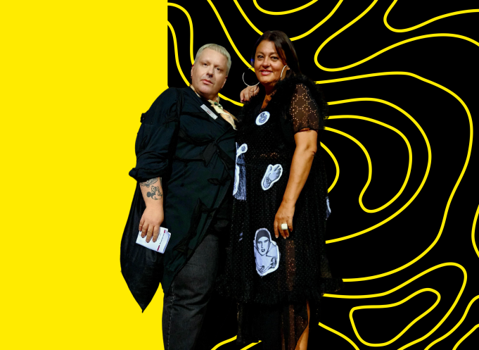 Naco Paris, artiste pluridisciplinaire et Anne Péchoux, ancienne coordinatrice générale de Casa93Mirail. (Photo Rencontre(S))