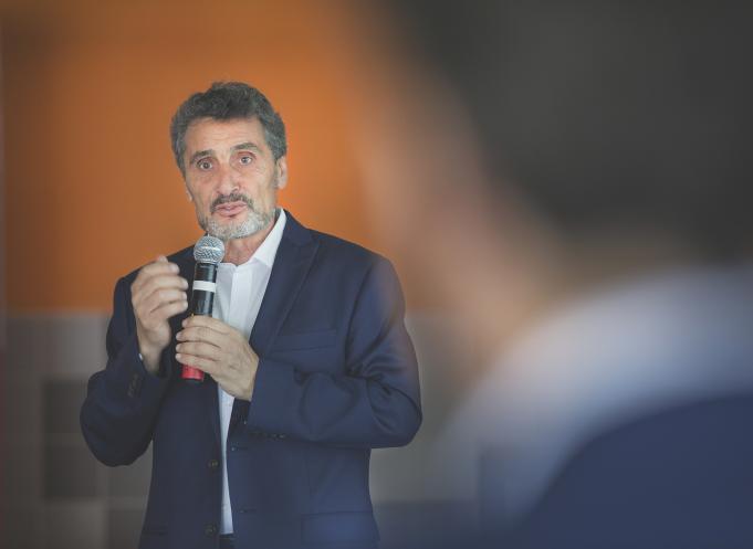 Mohed Altrad, PDG du groupe Altrad et président du club de rugby de Montpellier (Hérault), sera à nouveau sponsor maillot du XV de France après la Coupe du monde. (Photo : Sylvie Brouillet)