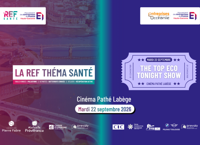 Le 22 septembre 2026, le cinéma Pathé Labège accueillera deux rendez-vous réunissant santé, innovation et entrepreneuriat.