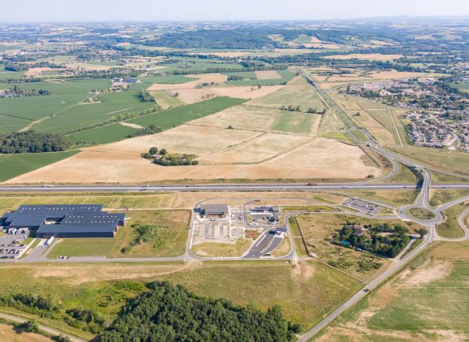 La zone d'activité Portes du Tarn. Crédit : Studios H2G. 