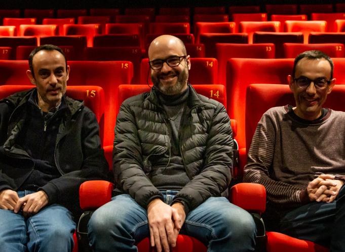 Éric Tosti, Jean-François Tosti et David Alaux, fondateurs de TAT Productions. Crédit : Vivian Guy