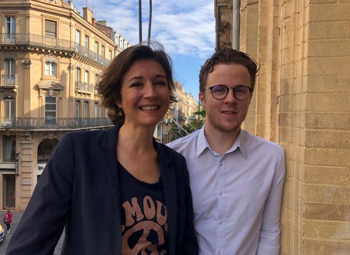 Odile Seiter, présidente d'Apacom et Frédéric Armand, président du Club de la Com. 