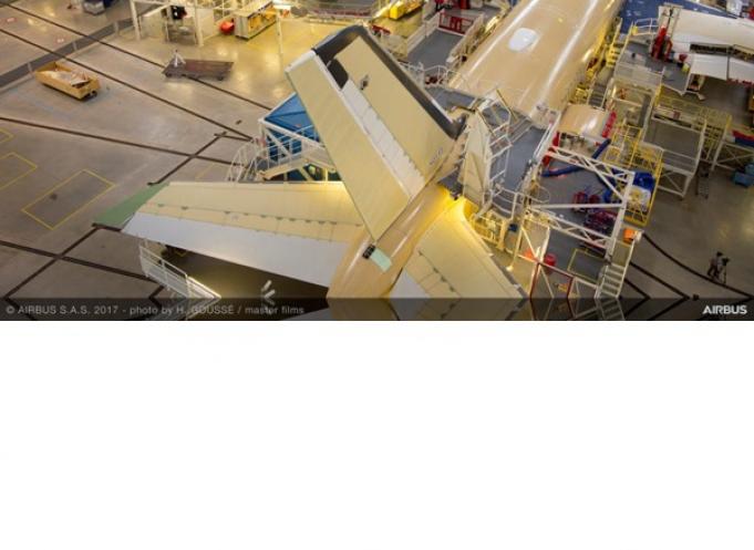 Assemblage du 1er A350-900 pour Air Mauritius