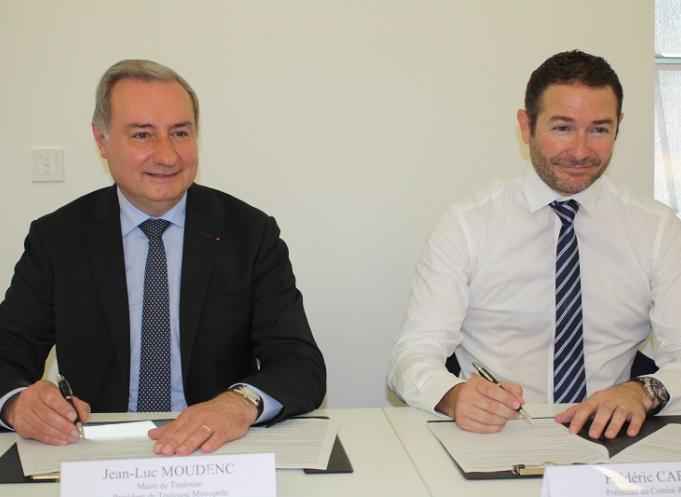 De g à d : Jean-Luc Moudenc et Frédéric Carre