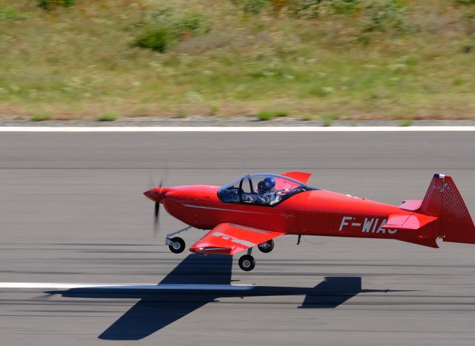 La start-up de Toulouse Aura Aero a réussi le premier vol d'essai de son modèle baptisé Integral S. (Photo : Aura Aero)