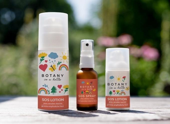La marque toulousaine propose par exemple le SOS Botany Spray (au milieu) recommandé pour les piqûres d’insectes, d’ortie, les éraflures, coupures et petites plaies superficielles... (Photo : Botany in a bottle)
