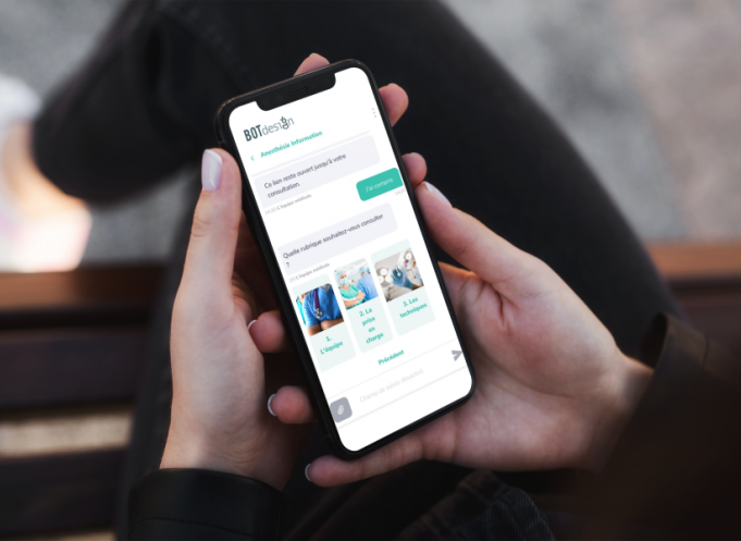 BotDesign propose d'échanger avec une IA directement depuis son téléphone
