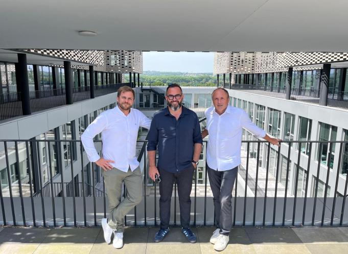 De gauche à droite : David Keribin, vice-président, Pierre-Olivier Bessol, vice-président et Ludovic Le Moan, président de IoT Valley. (Photo IoT Valley)