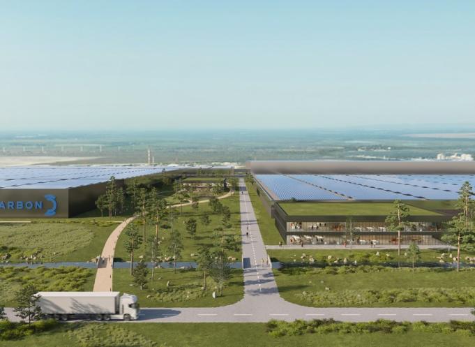 Le projet de giga factory de la société Carbon devrait créer 3000 emplois à Fos-sur-Mer, dans les Bouches-du-Rhône. (Photo : Carbon)