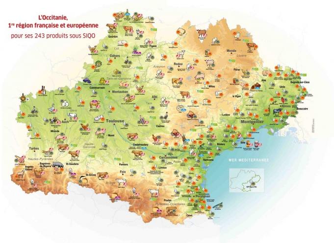 Carte des produits labellisés