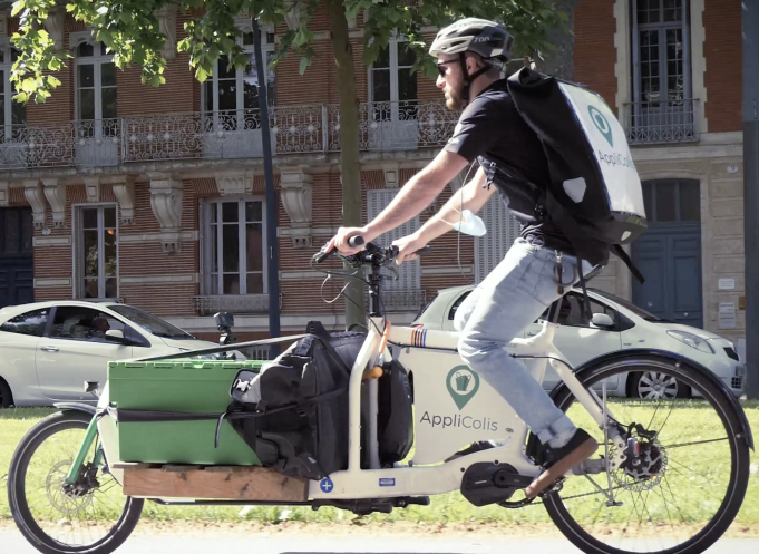 Applicolis, lancé en 2017, fait partie des services de livraisons à vélo que l'on trouve à Toulouse. (Photo : Applicolis)