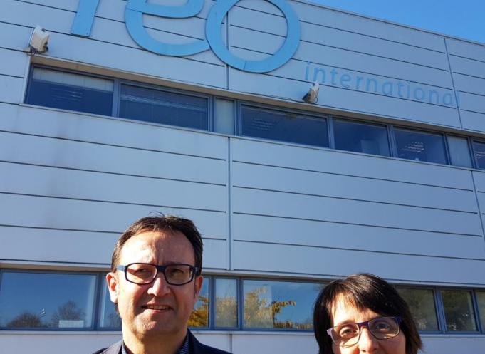 Jérome Servières, directeur de Yeo Frais, Chantalle Cazal, éleveur bio et administratrice chez Sodiaal