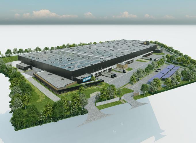 Décathlon occupera près de 20 000 m2 de la nouvelle plateforme logistique de Montbartier (Tarn-et-Garonne), près de Montauban. (Photo : A26 architectures)