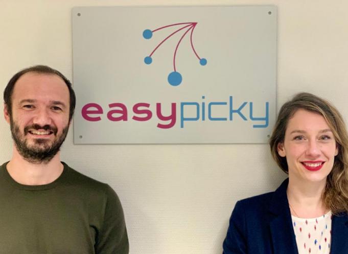 Renaud Pacull et Marine Bibal, cofondateurs d'EasyPicky. 