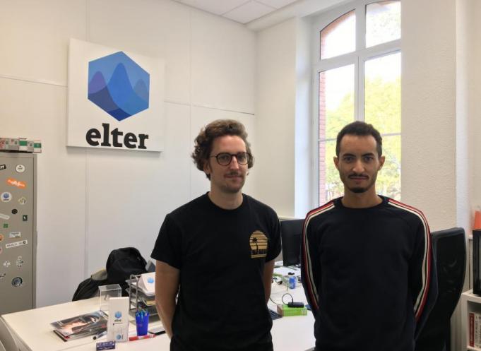 Jean-Charles Risch et Thomas Angalo, deux des trois cofondateurs de la start-up Elter.