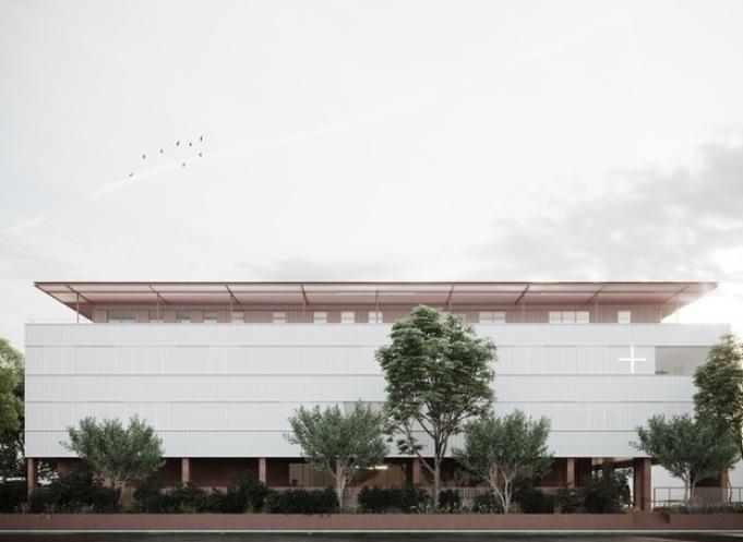 Ce nouvel établissement, actuellement en construction à Toulouse-Montaudran, accueillera notamment des activités d’hospitalisation de jour et de consultation dans plusieurs spécialités. (Photo agence YE)