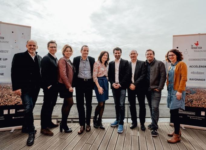 Les 9 entrepreneurs composant le conseil d'administration de la French Tech Toulouse