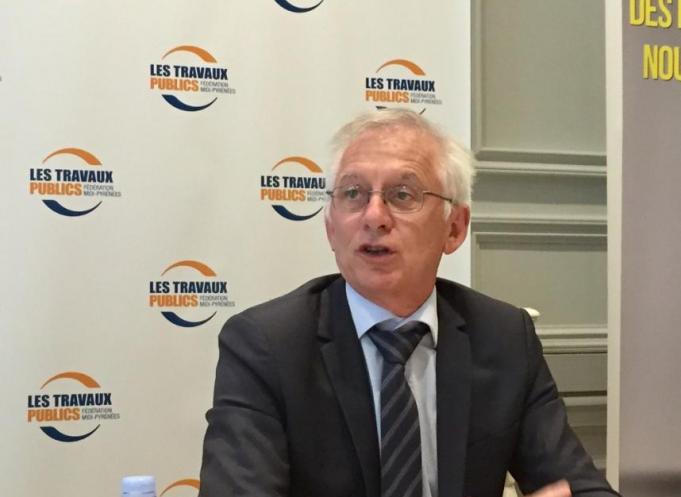 Pour Thierry Le Friant, président de la FRTP Occitanie, l'activité travaux publics devrait reprendre à partir du second semestre.
