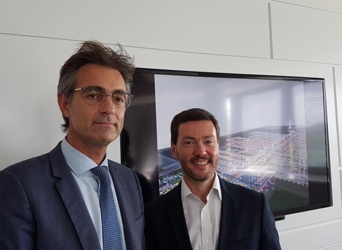 Bertrand Raquet, DG de l'Insa Toulouse et Sébastien Matty, DG de GA