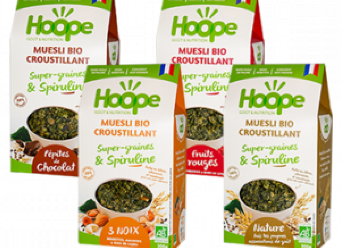 Gamme muesli créée par Hoope. 