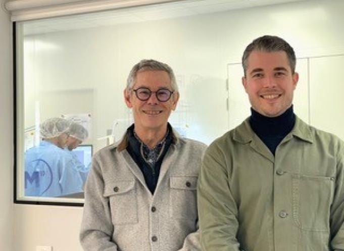 Didier Mesnier et Adrien Mir, désormais directeur général de Mecano ID. (Photo Mecano ID)