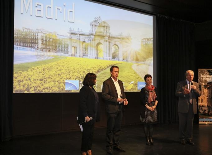 Les représentants de la compagnie Iberia Express et de l’aéroport de Toulouse-Blagnac ont présenté la nouvelle liaison ; crédit photo : ©ATB / Guillaume Serpault.