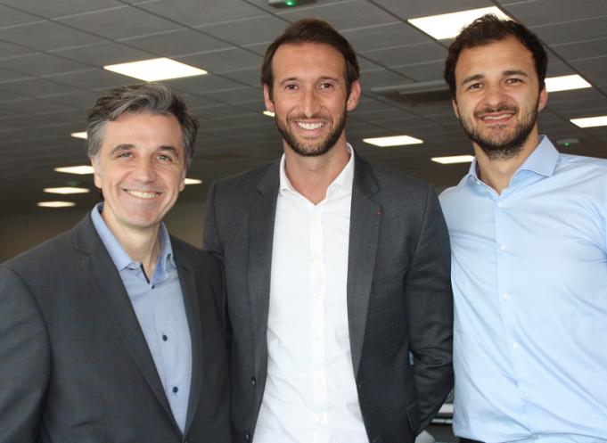 De g à d : Grégory Corbière, Fabien Gilot et Jules Julian