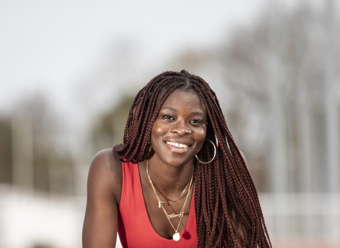 Hilary Kpatcha, licenciée au Grand Toulouse athlétisme, fait partie des athlètes qui vont représenter l'Occitanie aux Jeux Olympiques de Paris 2024. (Photo : Frédéric Maligne)