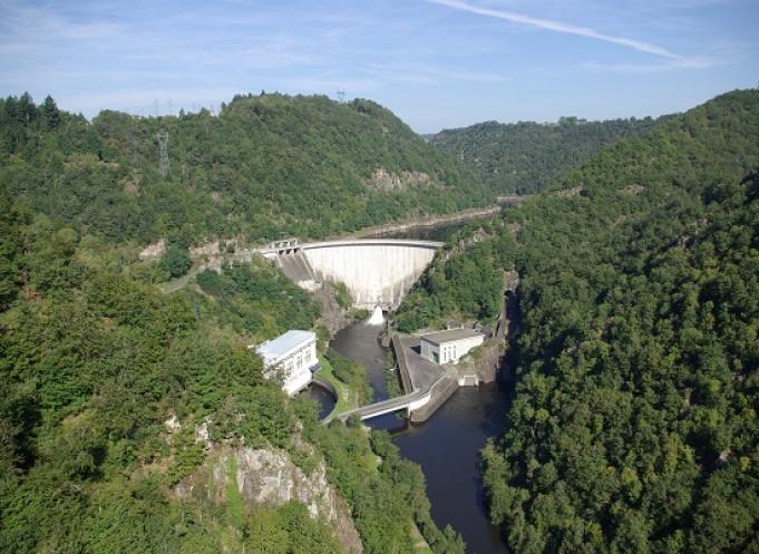 Barrage de Marèges. Crédit : P. Castel.