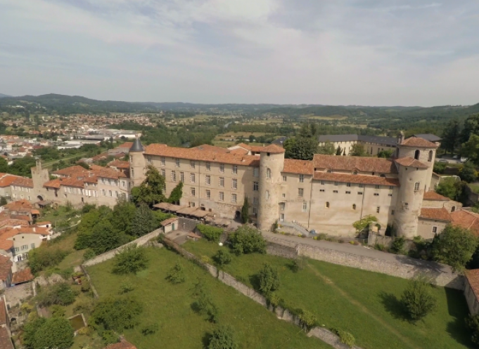 Le Palais des Evêques à Saint-Lizier.