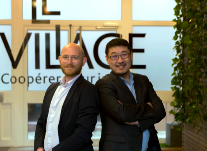 Grégoire Sigel et Thomas Binant, cofondateurs de la start-up toulousaine Geotrend. 