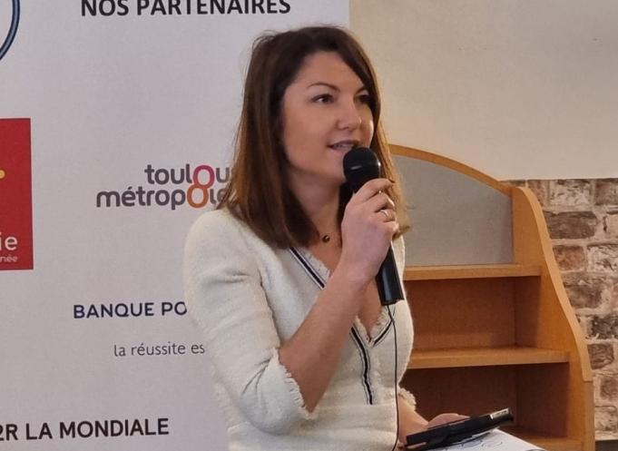 Maguelone Pontier, directrice générale du MIN Grand Marché de Toulouse, a été nommée Chevalier de l'Ordre national du Mérite. (Photo : Thomas Alidières - Entreprises Occitanie)