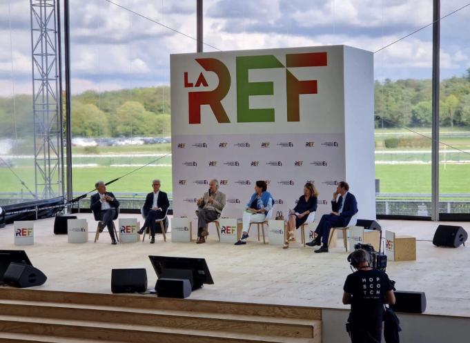 La 1re édition de la REFTOPECO, qui se tiendra au Village rugby de la Coupe du monde prairie des Filtres, mardi 12 septembre 2023, mêle la présentation du nouveau Top Eco et la déclinaison toulousaine de la Ref (ici à Paris le lundi 28 août 2023). (Photo : Medef de Haute-Garonne)