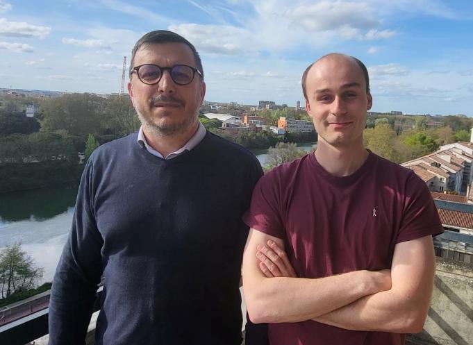 Jean-Michel Morin et Lucas Guillemin, qui travaillent pour le cabinet spécialiste en revitalisation LHH en Occitanie. (Photo : Anthony Assémat - Entreprises Occitanie)