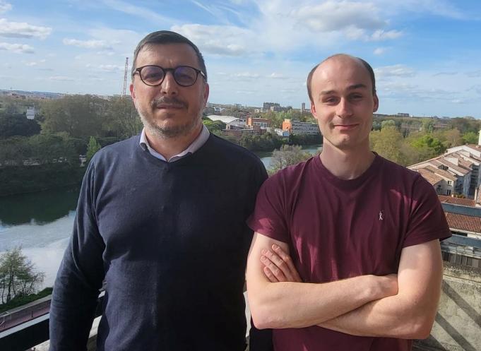 Jean-Michel Morin et Lucas Guillemin, qui travaillent pour le cabinet spécialiste en revitalisation LHH en Occitanie. (Photo : Anthony Assémat - Entreprises Occitanie)