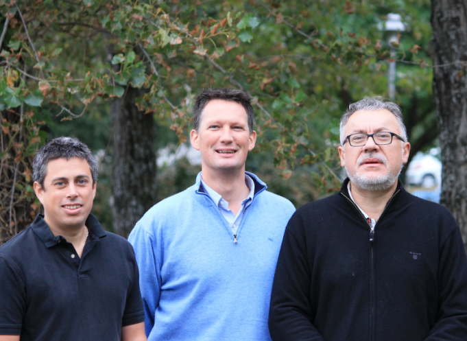 Les trois cofondateurs de Simsoft Industry :  Leny Turmel, André Joly et Philippe Crespin. 