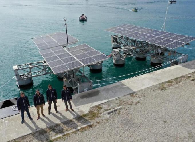 Le projet Sun’Sète a été développé par SolarinBlue à partir de 2021 pour alimenter en électricité renouvelable les infrastructures du port de Sète.  (Photo : SolarinBlue)