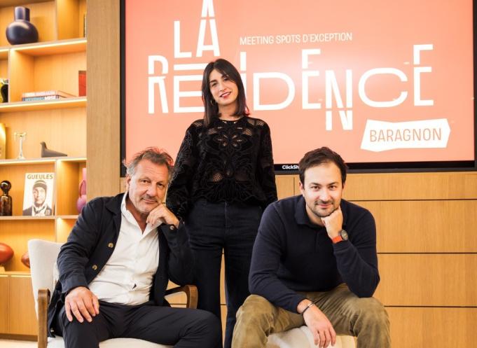 De gauche à droite : Gérald Grégot, président-fondateur du groupe Médiane, Mélanie Minard, responsable du site et Paul-Vincent Grégot-Tricoire, directeur général du groupe Médiane et de la résidence Baragnon. (Photo Résidence Baragnon)