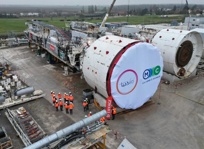 Le chantier de la ligne C du métro de Toulouse bat son plein, comme ici  au tunnelier de la Ligne C qui creusera le tronçon de 4,8 km entre Ponts-Jumeaux et Raisin. (Photo : Julien Belahsen - Eiffage Génie Civil / Tisséo Ingénierie)