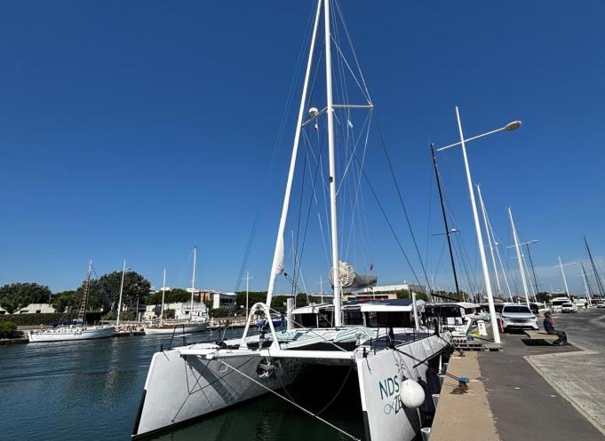 À Canet-en-Roussillon, Windelo poursuit le développement de ses catamarans de grande croisière éco-conçus. L’extension du chantier naval doit permettre à l’entreprise de doubler sa capacité de production et d’accompagner la création de 56 emplois qualifiés dans les Pyrénées-Orientales. (Photo TotalEnergies)