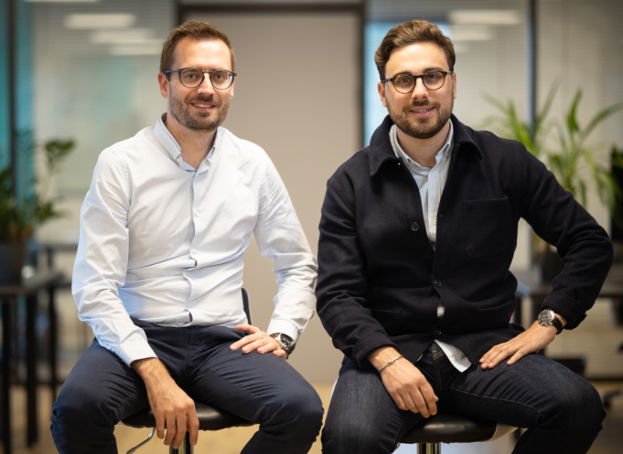 Régis Viarre et Thibault Brioland, les co-fondateurs de la start-up Humanlinker, basée à Montpellier (Hérault). (Photo : Humanlinker)
