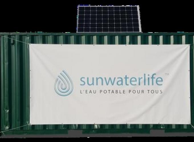 l’Aqualink Kiosk, un distributeur automatique d’eau potable autonome en énergie 