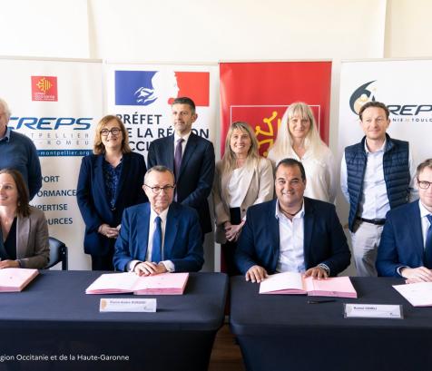 L’État, la Région Occitanie et les CREPS de Toulouse et Montpellier / Font-Romeu viennent de signer une nouvelle convention pour la période 2026-2032. (Préfet de la région Occitanie et de la Haute-Garonne)  