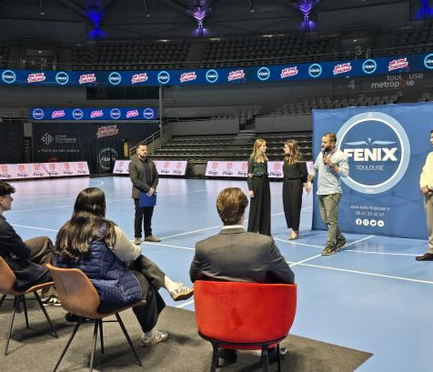 Au Palais des Sports André Brouat à Toulouse, plus d’une centaine d’étudiants ont participé à la deuxième édition du Talent Talk. (Photo Dorian Alinaghi)