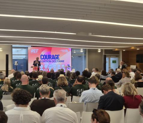 Près de 380 entrepreneurs d’Occitanie réunis à Roland-Garros à l’occasion de La REF 2026, autour des enjeux économiques, sociaux et politiques qui marqueront les prochains mois. (Photo Dorian Alinaghi)