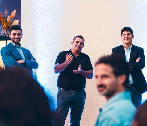 De gauche à droite : Marik Lacaze, David Skrela et Frédéric Julien. (Photo Clément Faucher)