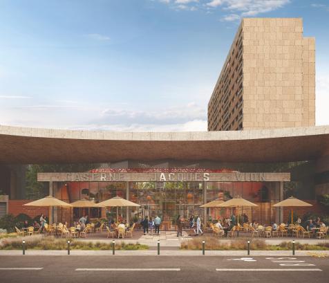 La Caserne Jacques Vion, figure emblématique du brutalisme toulousain, entame sa transformation en un lieu de vie ouvert mêlant habitat, travail et culture. (Photo Vinci Immobilier)