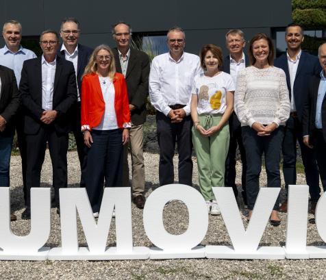La direction du site Aumovio de Toulouse réunie à l’occasion du BrandDay. (Photo Aumovio)