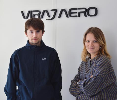 Joseph Risson et Mathilde Bouilloux, fondateurs de Viraj Aero. (Photo Viraj Aero)et 