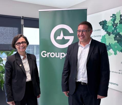 Florence Bousquet, directrice générale et Pierre Martin, président de Groupama d’Oc. (Photo Groupama d'Oc)